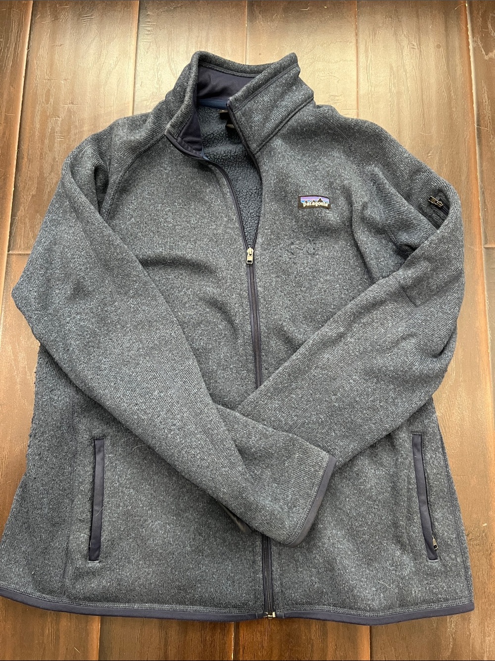 Patagonia Navy Full Zip Better Sweater Jacket, size XL